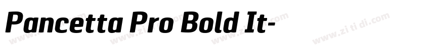 Pancetta Pro Bold It字体转换